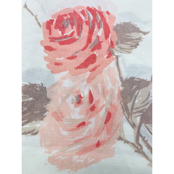 Vintage DAN RIVER Pillowcases Roses Peach Orange No Iron USA Fortrel Tranquale - Picture 4 of 10